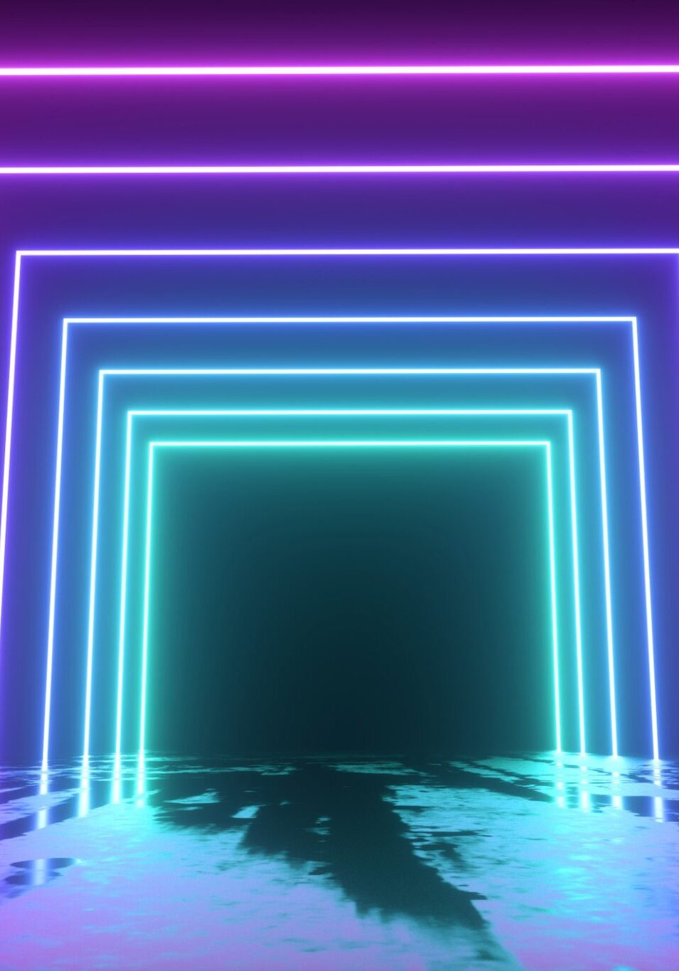 Neon Hallway